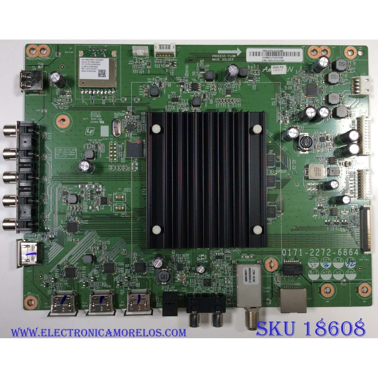 MAIN / VIZIO 3665-0752-0150 / 0171-2272-6864 / MODELO M65-F0 LAUAXAKU