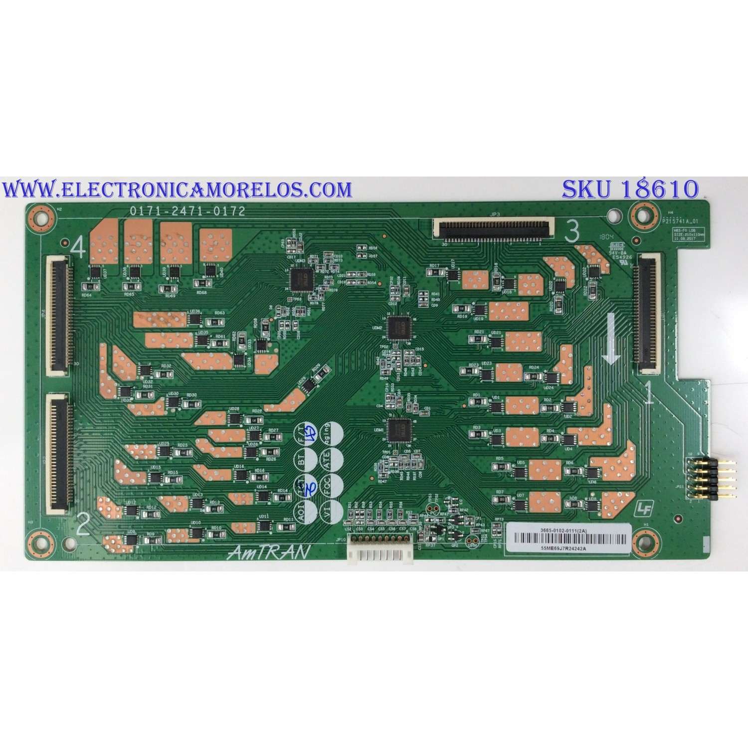 LED DRIVER / VIZIO 3665-0102-0111 / 0171-2471-0172 / MODELO M65-F0	