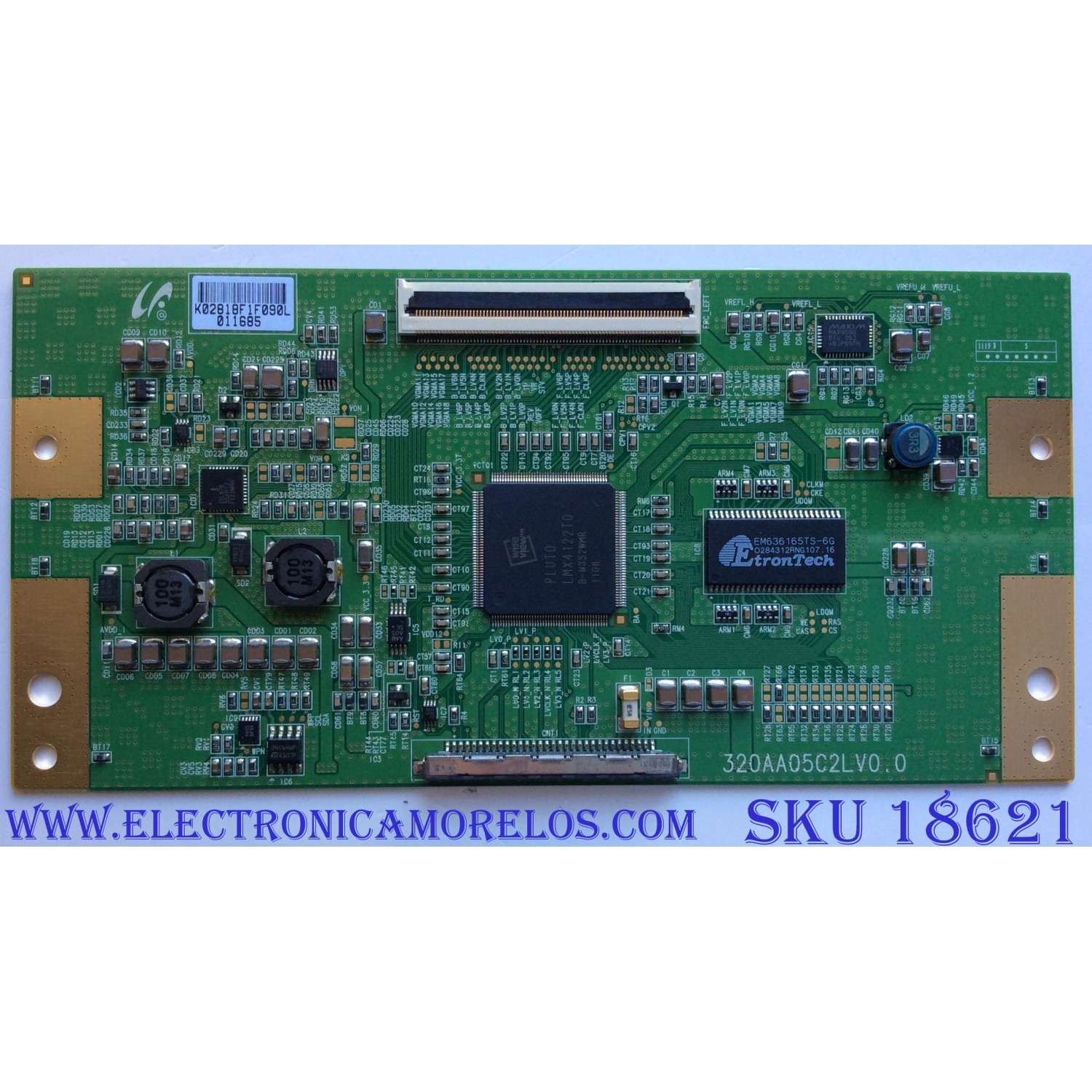 T-CON / RCA LJ94-02818F / 320AA05C2LV0.0 / PANEL LTI320AA02 / MODELOS 32LA30RQD / NEC V321	