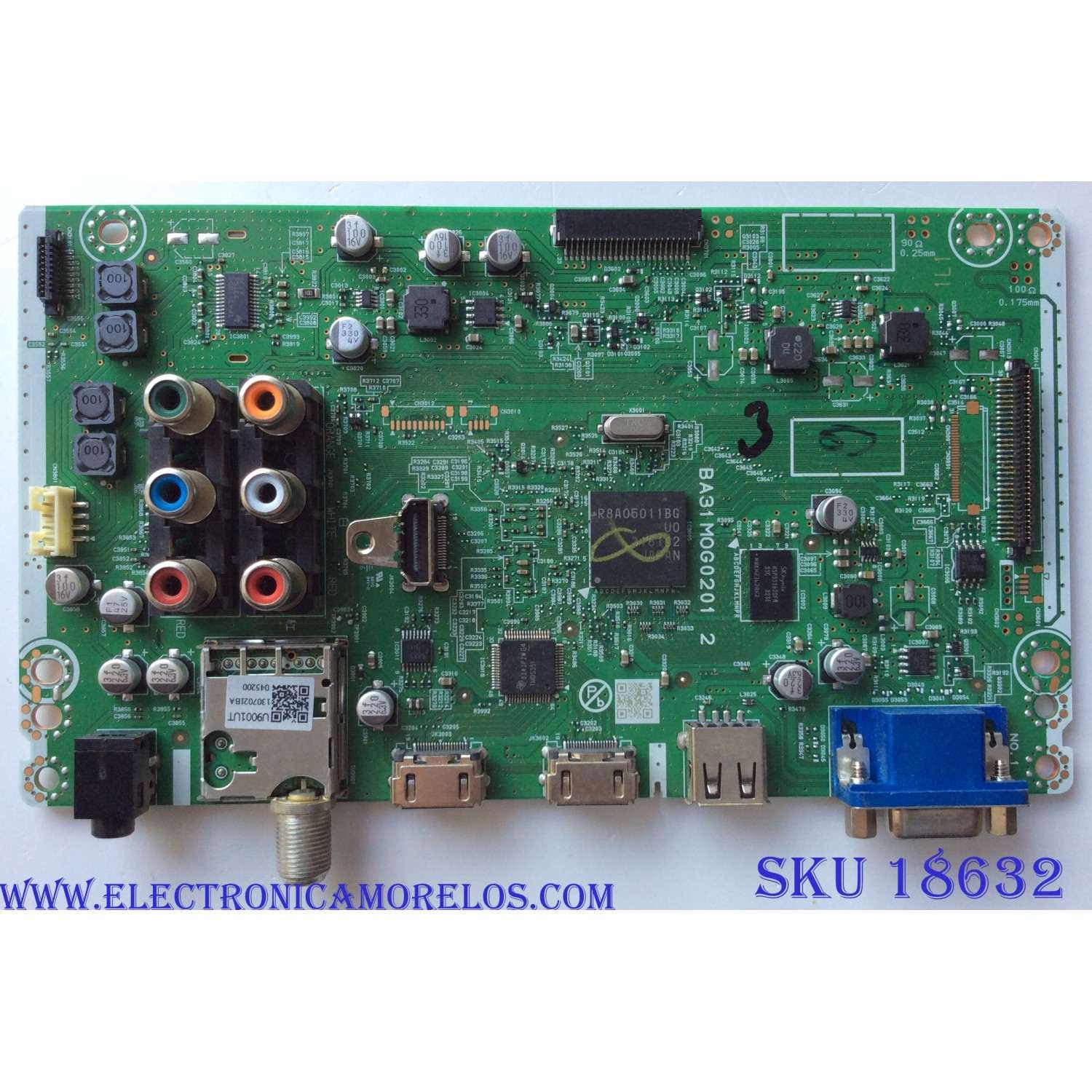 MAIN / MAGNAVOX A31L1UT / BA31M0G0201 2 / PANEL U3ALOXT / MODELO 24ME403V/F7	