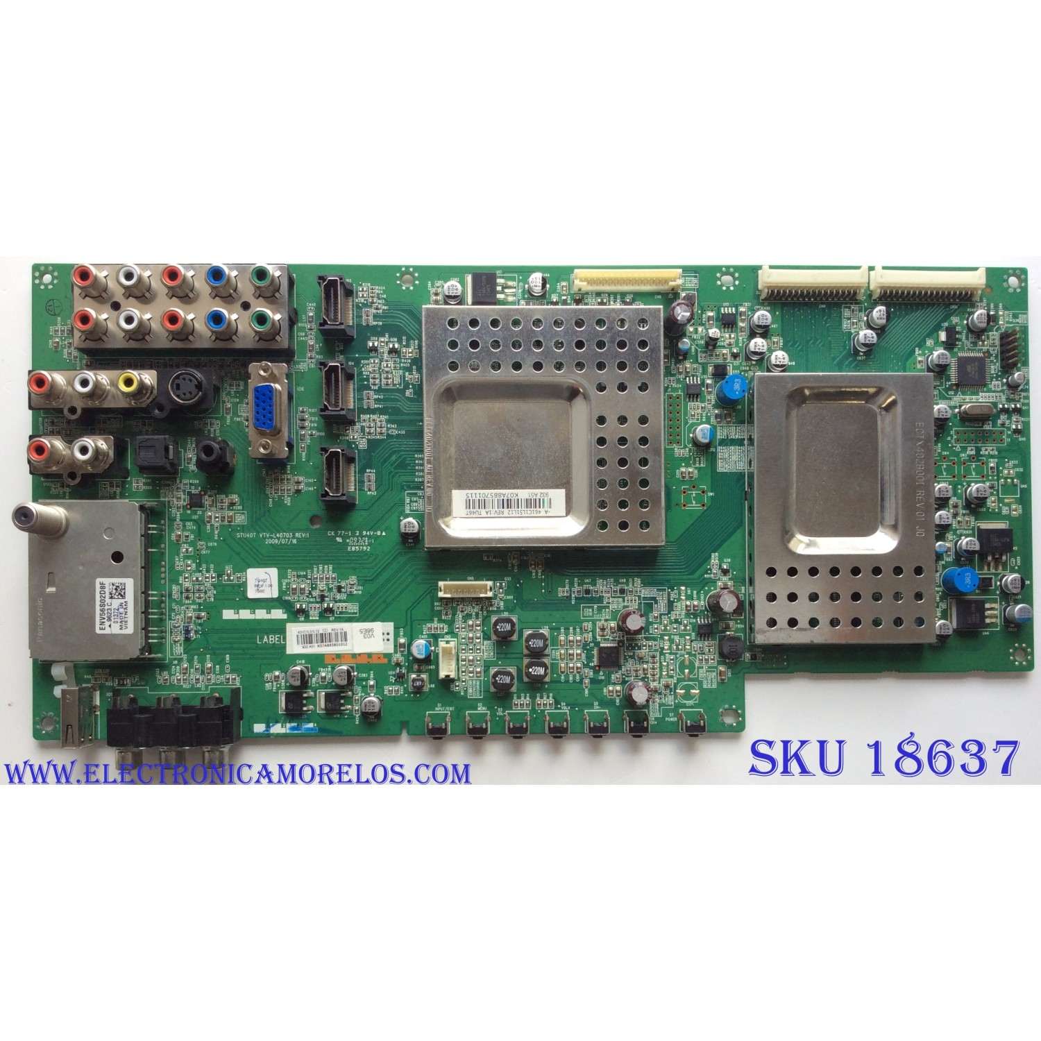 MAIN / TOSHIBA 75016563 / STU40T VTV-L40703 REV:1 / 461C1L51L12 / 431C1L51L12 / E85792 / PANEL LTA460HF03 T02 / MODELO 46XV640UZ