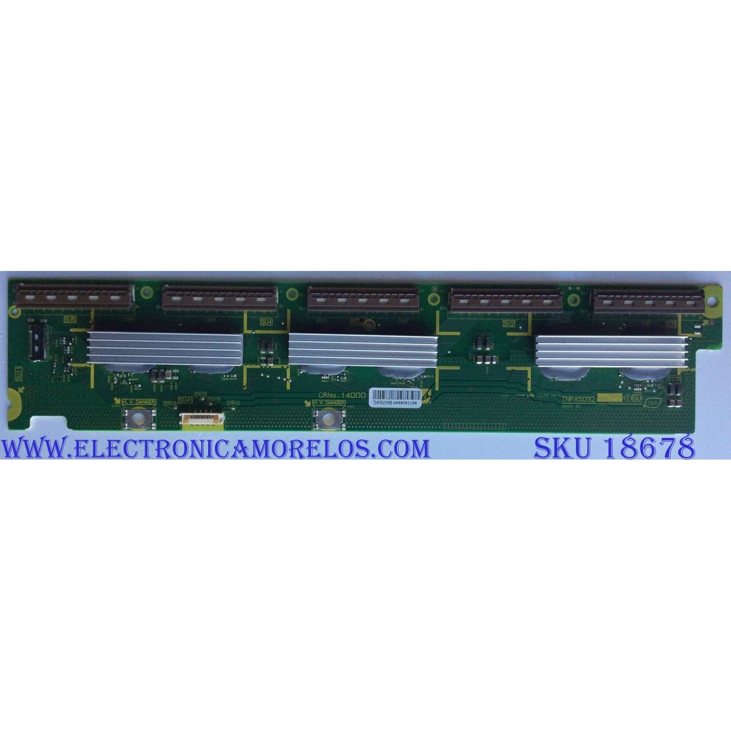 BUFFER PANASONIC TXNSU1LWUU / 5092AB / TNPA5092AB / PANEL MC137T21P13 / MODELOS TC-P54VT25 / TC-P55ST30	