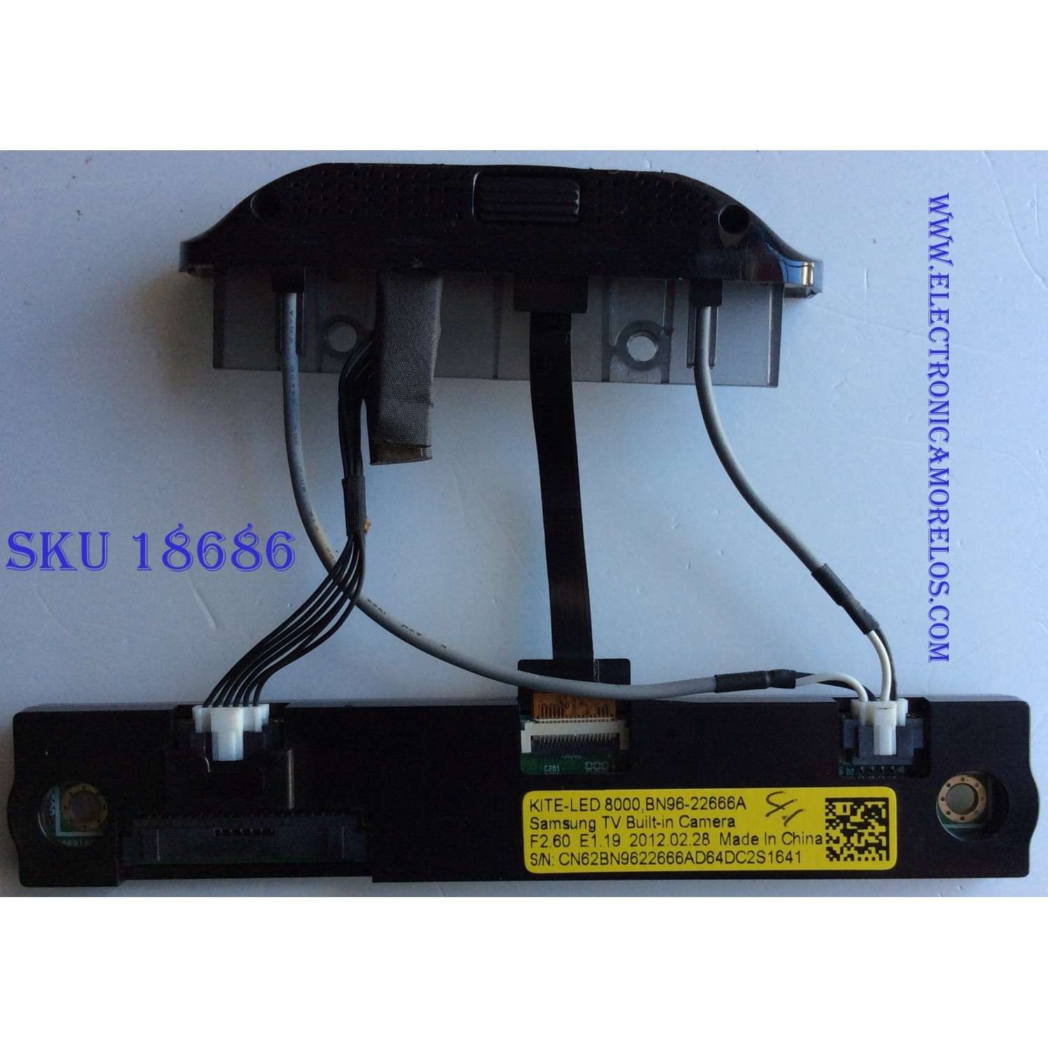 CÁMARA INCORPORADA / LG BN96-22666A / KITE-LED 8000 / SUSTITUTAS BN81-07133A / BN96-23819A / MODELOS UN46ES8000FXZA TS01 / UN55ES8000FXZA / UN60ES8000FXZA HS01 / UN65ES8000FXZA	