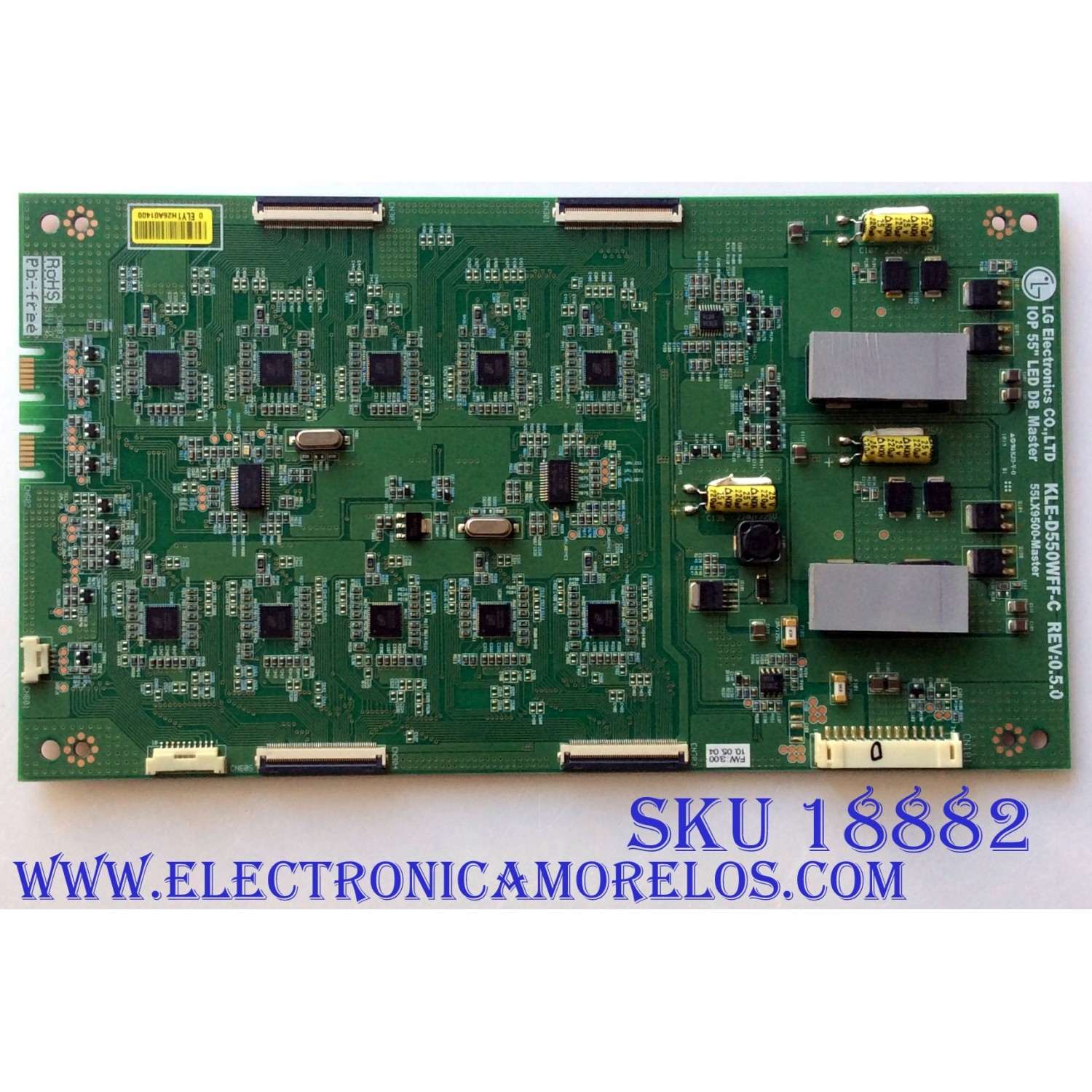 LED DRIVER MASTER / LG KLE-D550WFF-C / KLE-D550WFF-C REV:0.5.0 / 55LX9500-MASTER / PANEL LX95M55T480V5 / MODELOS 55LX9500-UA.AUSWLJR / 55LX9500