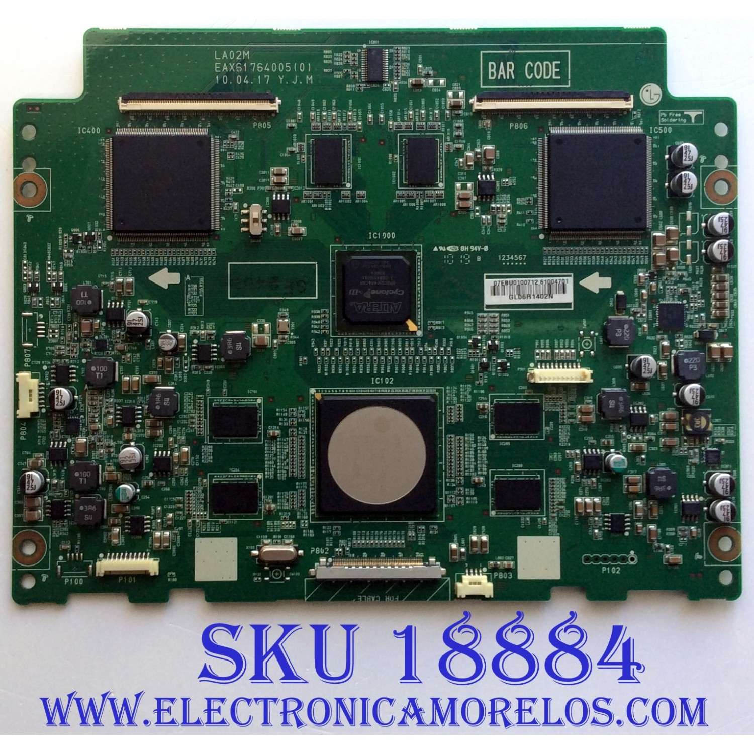 T-CON / LG EBR61004701 / EAX61764005 (0) / EAX61764005 / 61004701 / PANEL LX95M55T480V5 / MODELOS 55LX9500-UA.AUSWLJR / 55LX9500