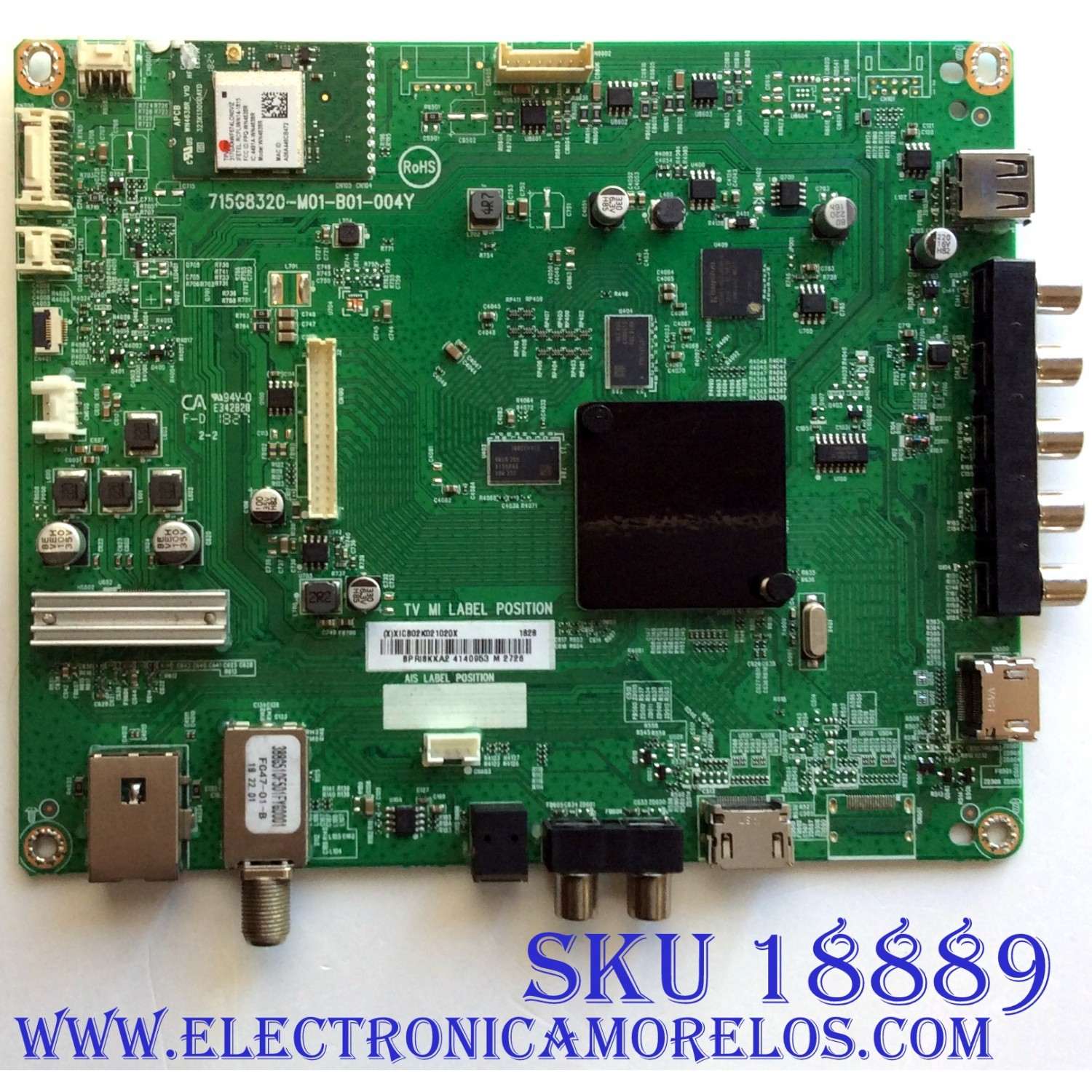 MAIN / VIZIO 756TXICB02K0210 / TXICB02K021 / 715G8320-M01-B01-004Y / TXICB02K021020X / PANEL TPT320B5-FHBN0.K / MODELO D32F-F1 LTMUVMKU
