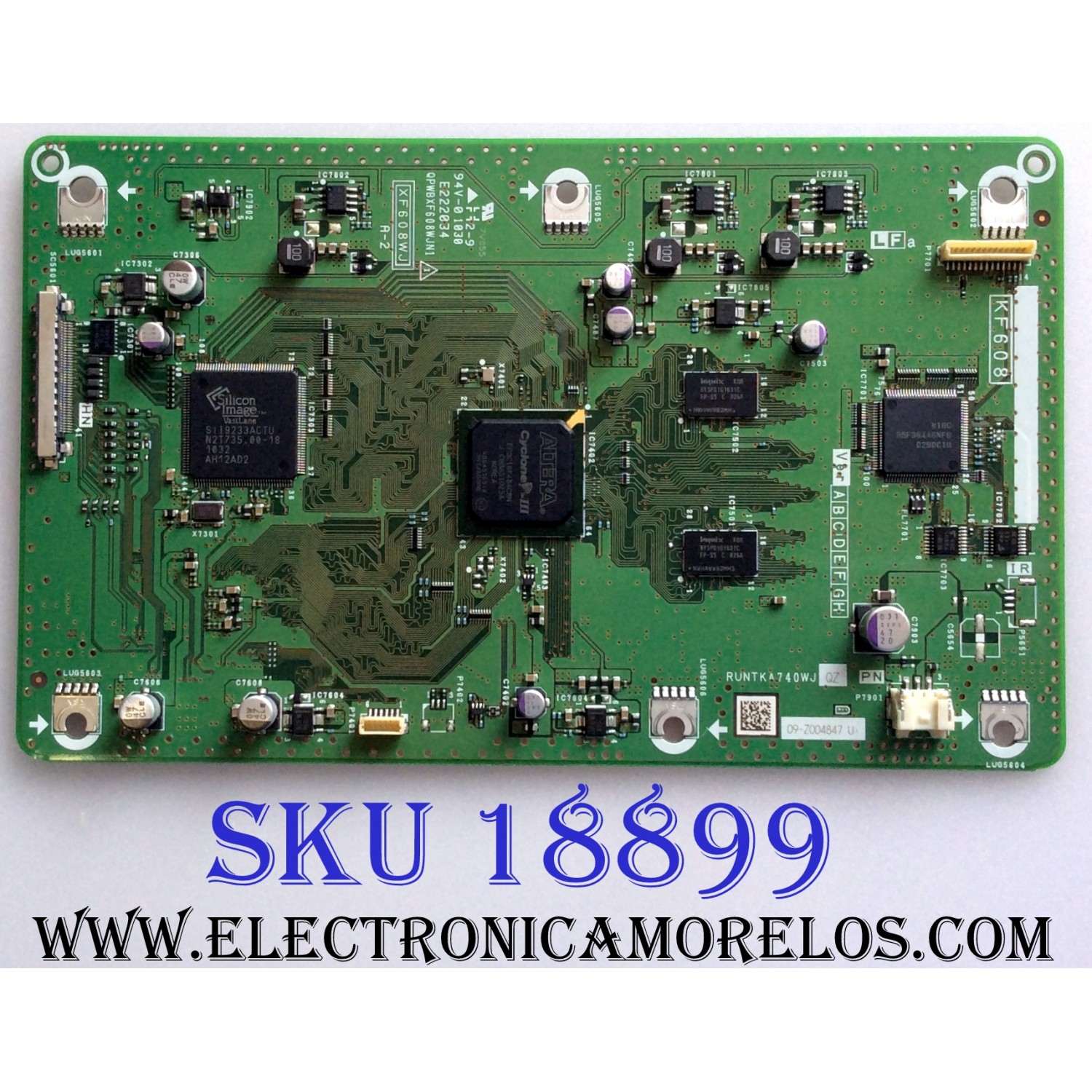 TARJETA DIGITAL / SHARP RUNTKA740WJQZ / XF608WJ / QPWBXF608WJN1 / KF608 / PANEL LK520D3LWF02 / MODELO LC-52LE925UN