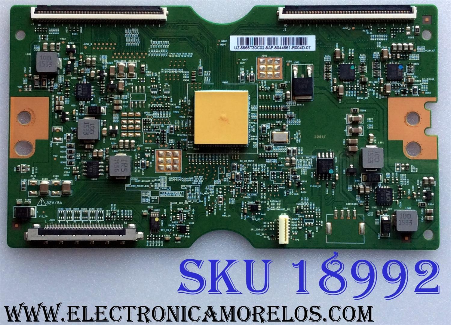 T-CON / SONY 55.65T30.C02 / T650HVN12.3 / 5565T30C02 / 65T37-C04 / PANEL T650HVF05.1 / MODELO KDL-65W850C