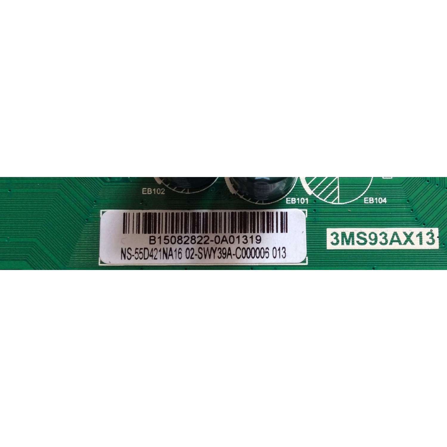 MAIN / FUENTE (COMBO) / INSIGNIA 02-SWY39A-C00000 / 3MS93AX13 / TP.MS3393.PC787 / B15082822 / PANEL LVF550CSDX E6 V4 / MODELO NS-55D421NA16 - Imagen 2