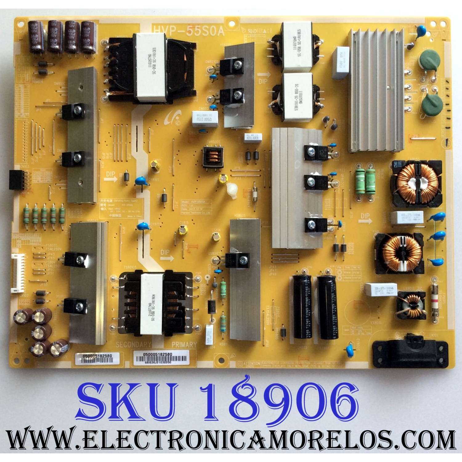 FUENTE DE PODER / VIZIO 0500-0518-2580 / HVP-55S0A / 050005182580 / 0500-0518-2580R / PANEL T550QVN05.8 / MODELO M55-F0 / M55-F0 LAUAWZKU