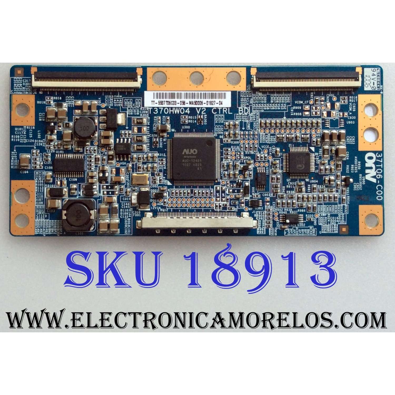 T-CON / SAMSUNG 55.37T06.C03 / T370HW04 / 5537T06C03 / 37T06-C00 / PANEL T370FAE1-DA DD01 / MODELOS UN37C5000QFXZA AA02 / UN37C5000QF / UN40C5000QFXZA / UN40C5000QF