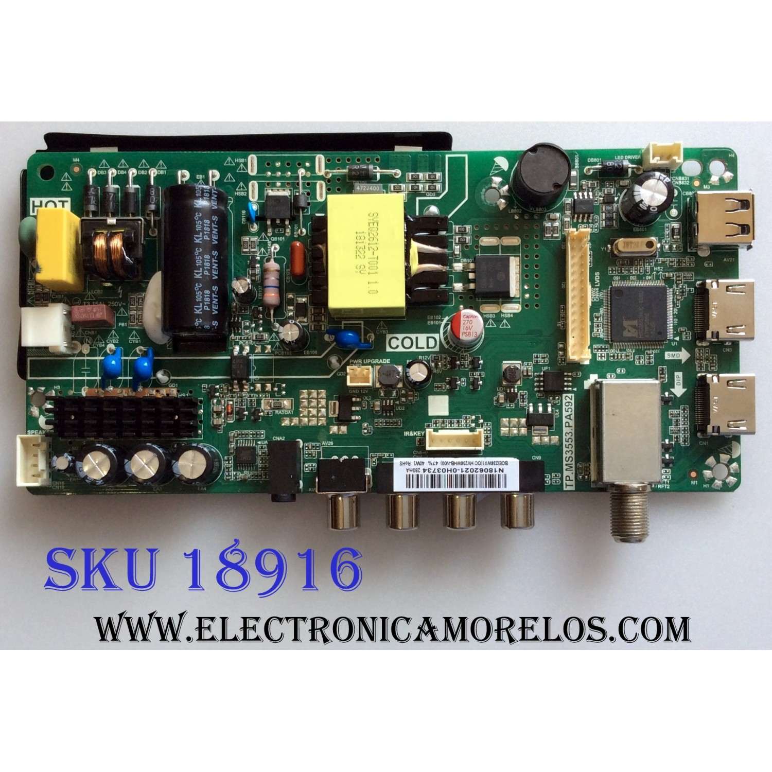 MAIN / FUENTE / (COMBO) / INSIGNIA N18062021 / TP.MS3553.PA592 / 3200508549 / E254215 / PANEL BOEI236WX1 / MODELO NS-24D310NA19