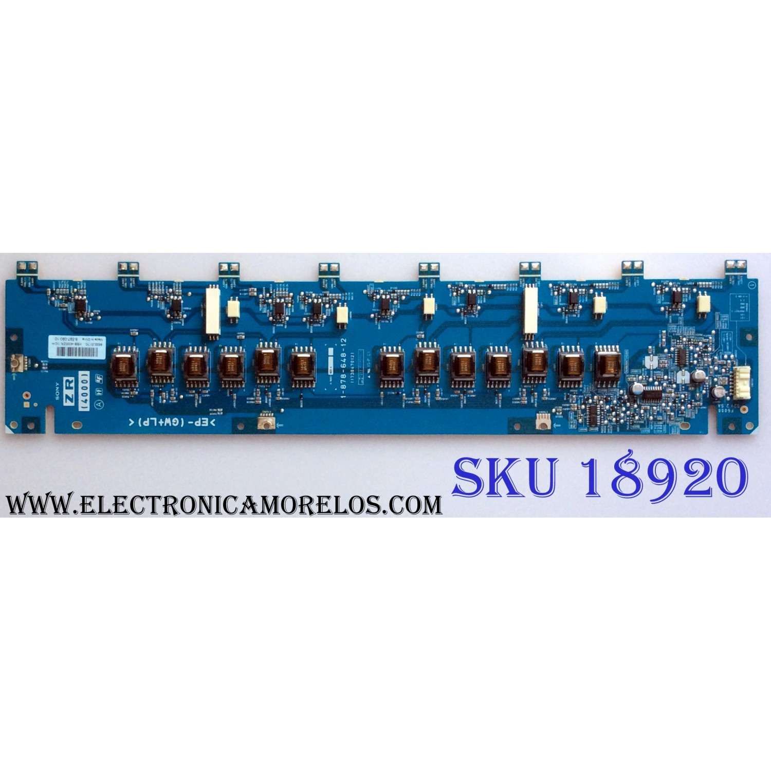 BACKLIGHT ZR / SONY 8-597-090-10 / 1-878-648-12 / 173047012 / A-1602-923-A / HBB-4000ZR / PANEL LTY400HF02 / MODELOS KDL-40VE5 / X405BV-FHD