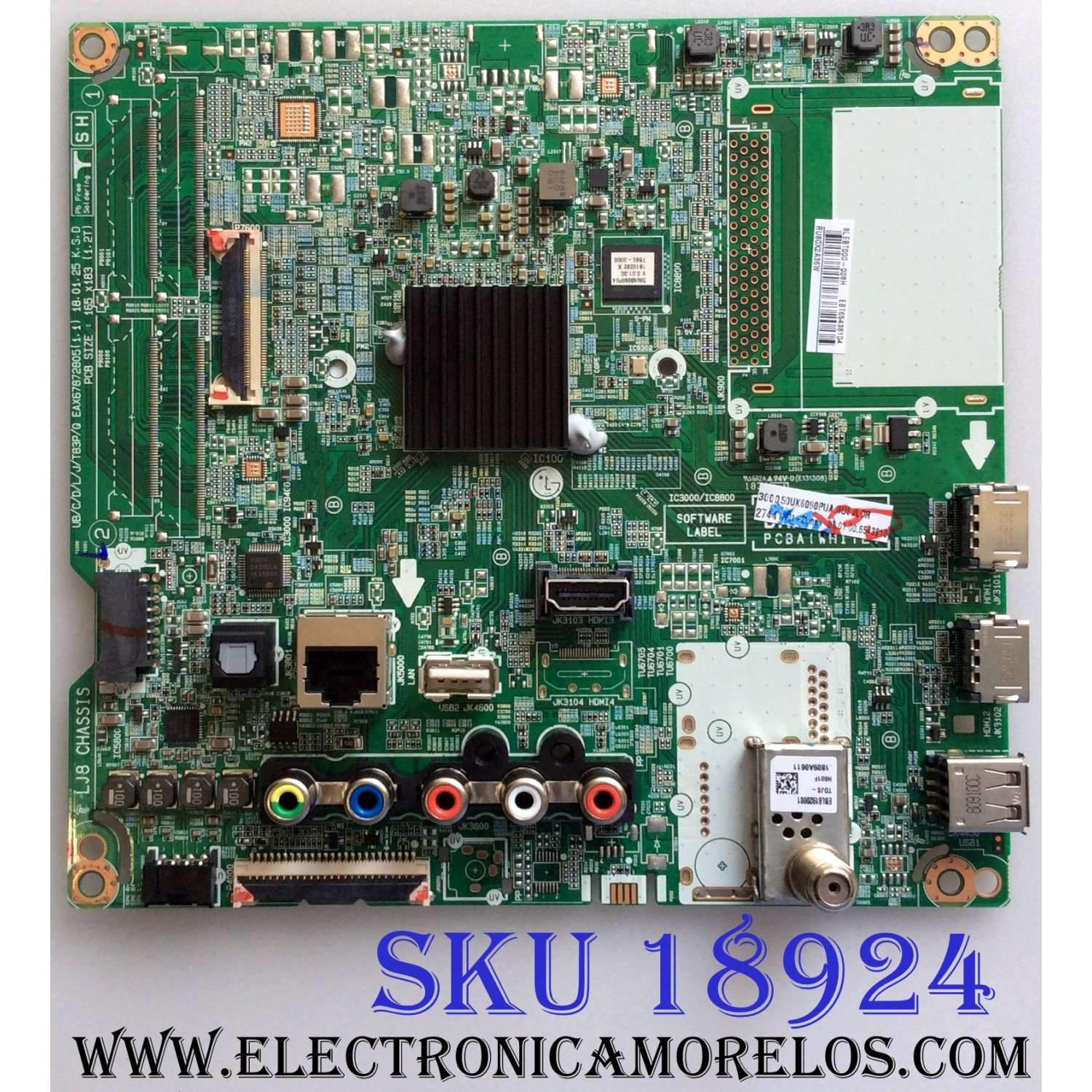 MAIN / LG EBT65438104 / EAX67872805 (1.1) / EAX67872805 / PANEL HC500DQN-VCUL1-914X / DISPLAY V500DJ6-QE1 / MODELOS 50UK6090PUA.BUSJLJR / 50UK6090PUA