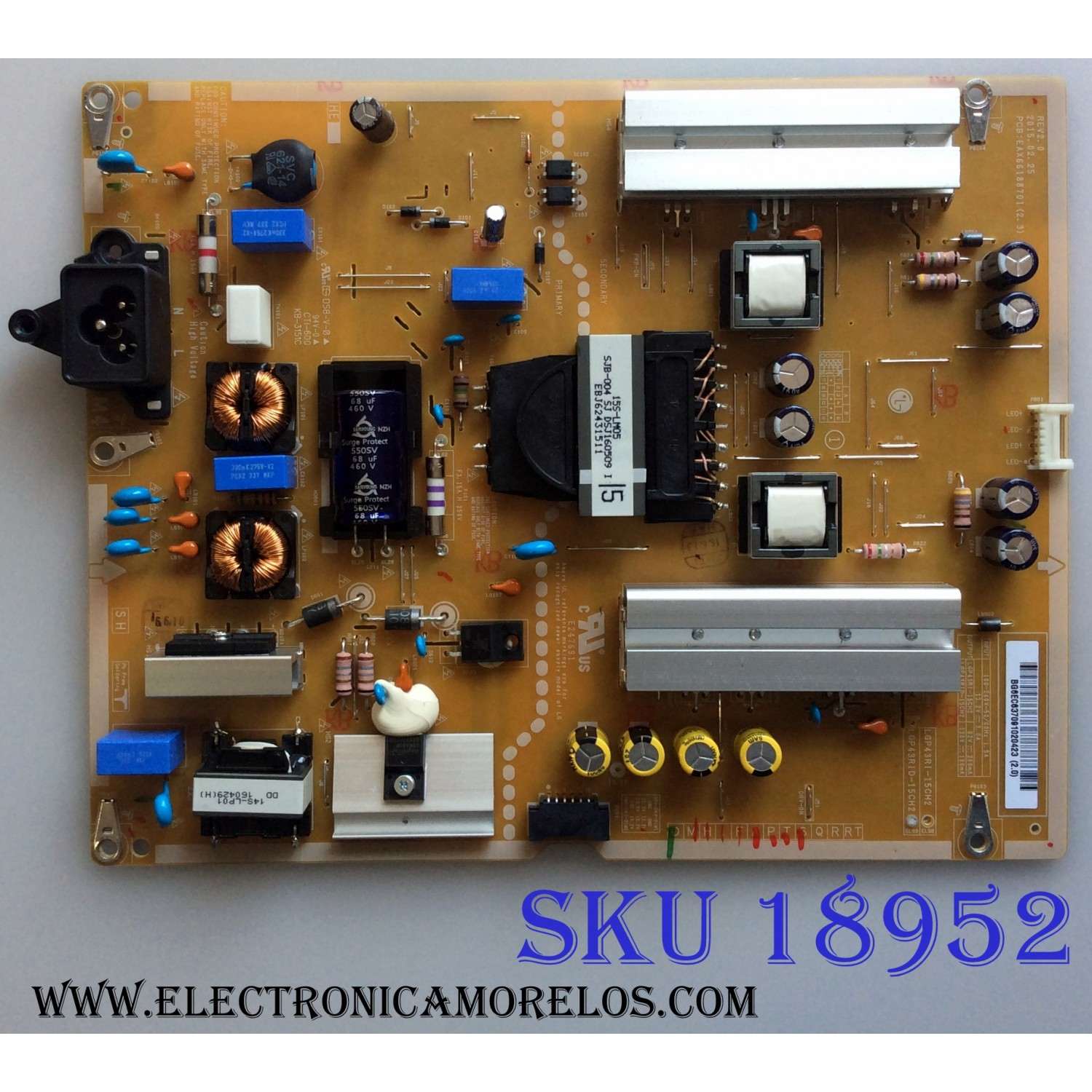 FUENTE DE PODER / LG EAY63709102 / EAX66188701 (2.3) / EAX66188701 / LGP43RID-15CH2 / 63709102 / PANEL LC430EUE (FH)(M3) / MODELOS 43LX570H-UA.BUSYLJM / 43LX570H / 43LX540S-UA / 43LF6300-UA / 43LX560H-UA / 43LX341C-UA / 43LX570H-UA