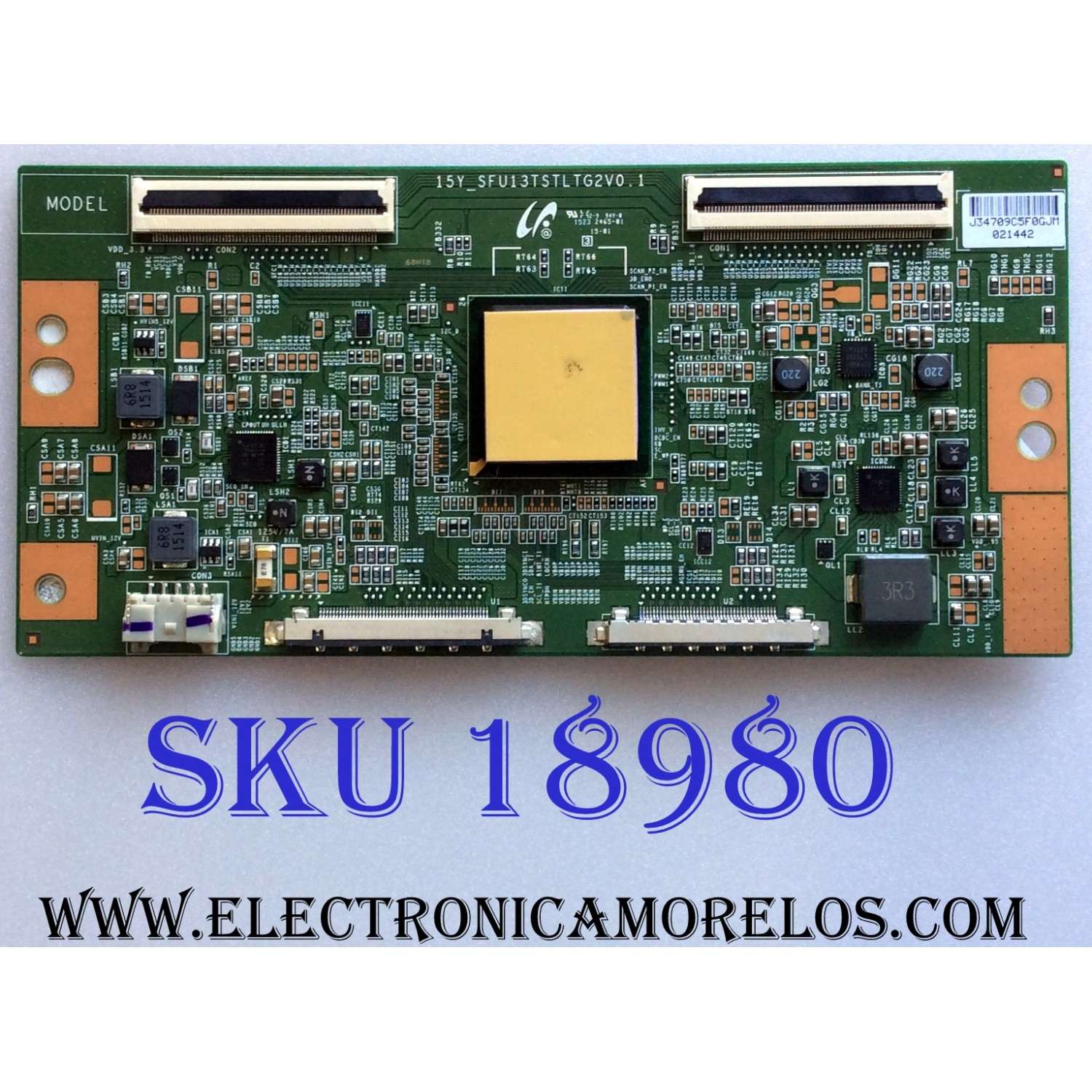 T-CON / SONY 1-895-826-11 / LJ94-34709C / 15Y_SFU13TSTLTG2V0.1 / 34709C / PANEL  S650QF59 V3 / MODELO XBR-65X850C