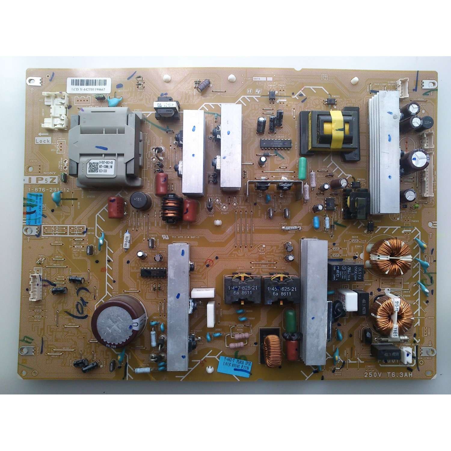 FUENTE DE PODER / SONY A-1494-684-C / 1-876-291-12 / A1494684C / Y-442-T / PARTES SUSTITUTAS A-1494-684-B / A1494684B / A-1494-684-D / A1494684D / MODELOS KDL-40-S5100 / KDL-40SL140 / KDL-40V4100 / KDL-40W4100 / KDL-46V4100