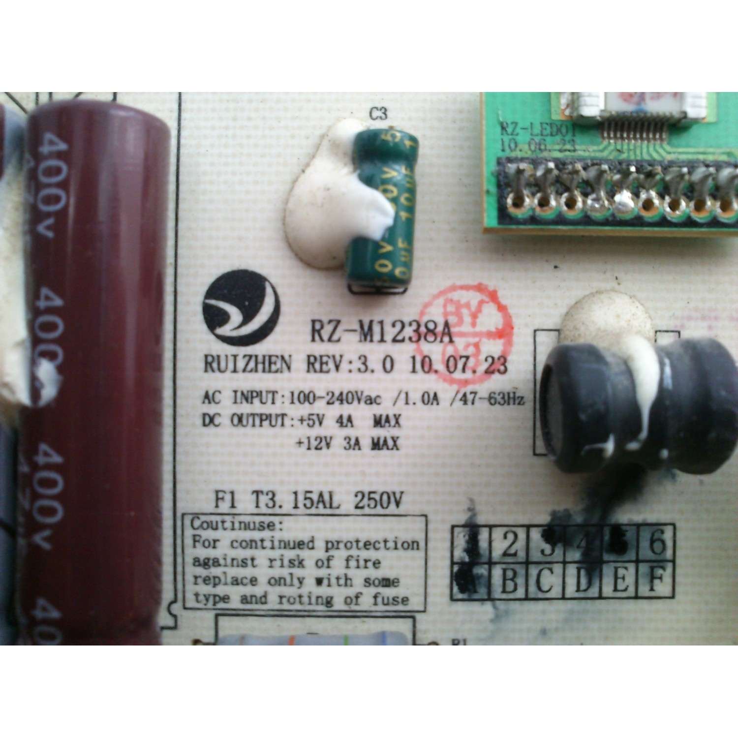FUENTE DE PODER POLAROID RZ-M1238A MODELO TLAC-02255 - Imagen 2