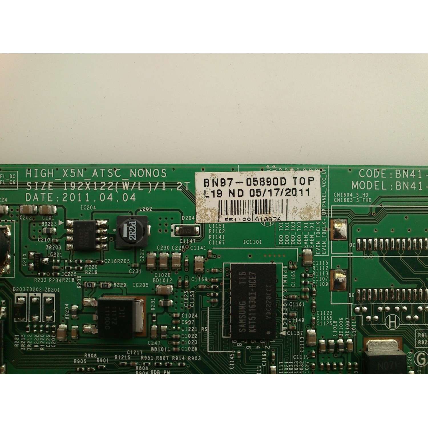 MAIN  SAMSUNG / BN94-04903E / BN41-01704A / BN97-05890D / PANEL LTJ320AP02-B / MODELO UN32D4005BDXZA / PARTE SUSTITUTAS BN94-04903B / BN96-20656A / BN96-20654A / BN96-20652A / BN94-04903C - Imagen 3