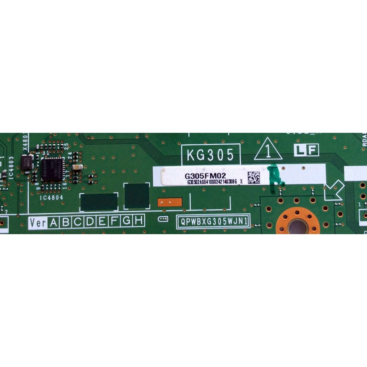T-CON / SHARP G305FM02 / DUNTKG305WE01 / KG305 / QPWBXG305WJN1 / DUNTKG305WE01/(B) / PANEL JE695R3HA10Z / MODELO LC-70UD1UA - Imagen 3