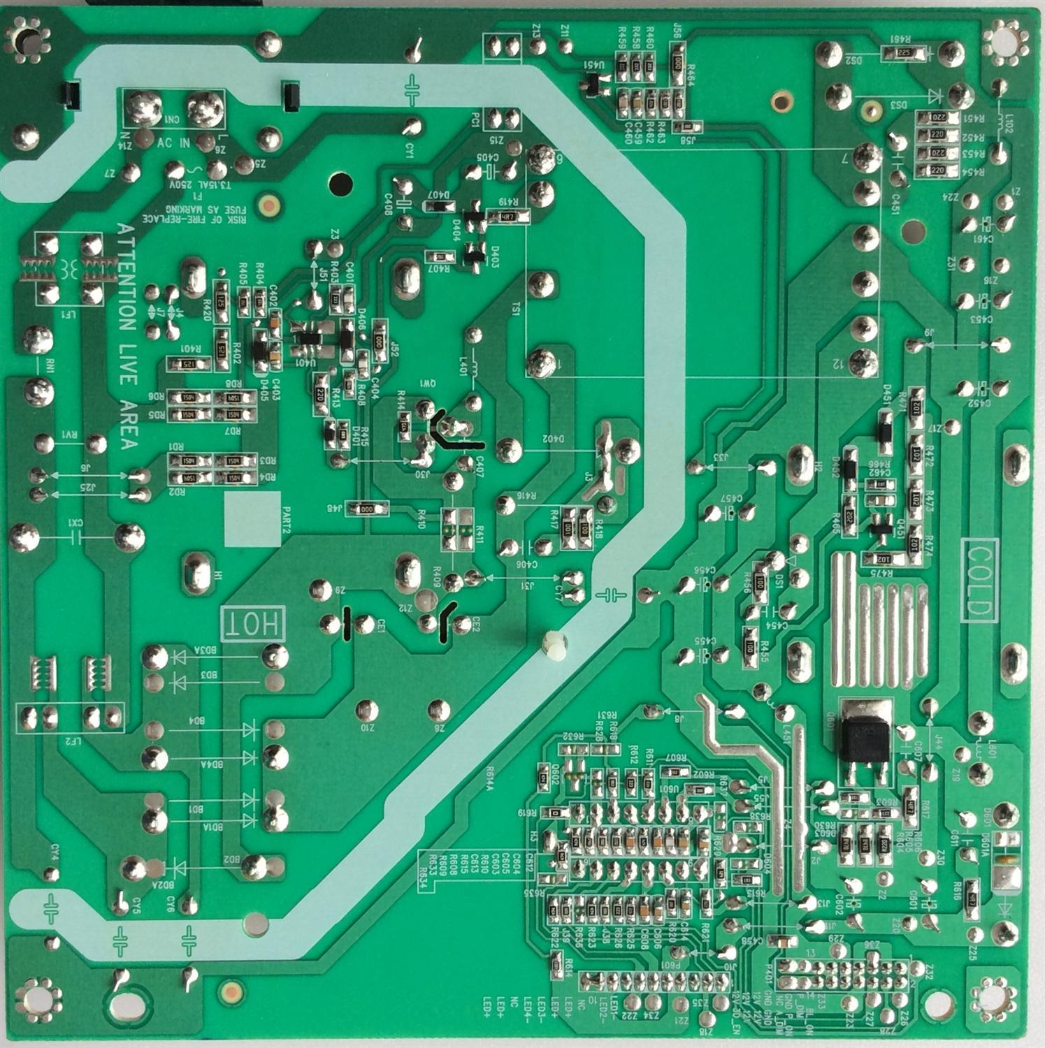 FUENTE PARA TV TCL  08-L121L44-PW200AA  / 40-L121H4-PWB1CG / MODELO TCL 43S515 / 43S517 - Imagen 3