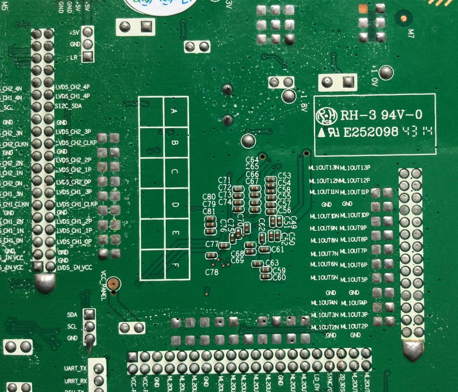 MODULO DE FRECUENCIA 120HZ / APEX / APEX LE50D5 / F57CV72322LD10 / CV72322L-D / 55H09791505DA0270 / 1.91.00.88004 / PANEL T500HVN07.5 / MODELO LE50D5 " - Imagen 2