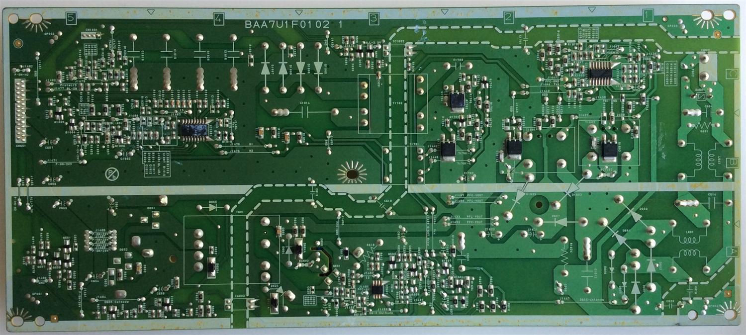 FUENTE DE PODER PARA TV PHILIPS / NUMERI DE PARTE AA7RYMPW / AA7RY-MPW / BAA7U1F0102 1 / 87060P00429 / PANEL UADR2XG / MODELO 55PFL5922/F8 - Imagen 3