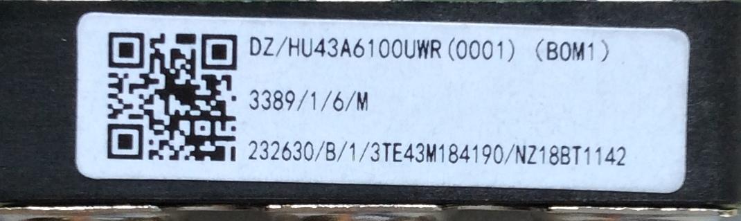MAIN / HISENSE / 232630 / RSAG7.820.8252/ROH / HU43A6100UWR(0001) / 39632-232630 / E303981 / PANEL JHD425S1U71\S0\FM\ROH / MODELO 43R6E - Imagen 3