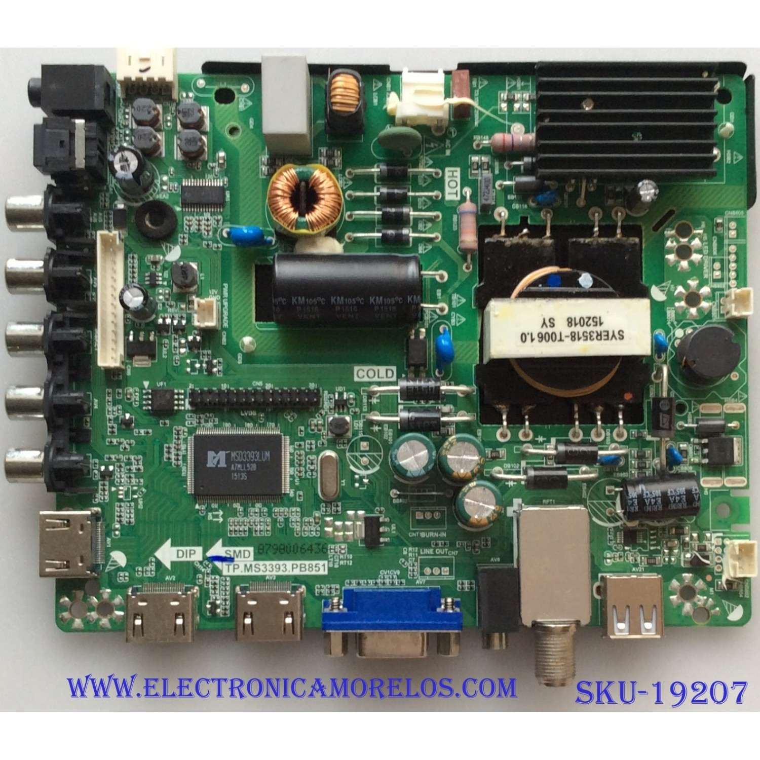 MAIN / FUENTE / (COMBO)  34013858 / H15051081 / TP.MS3393.PB851 / HV320WX2-206 PANEL'S  ZC+532AK320M07 / DISPLAY HV320WX2-206 / HV320WX2-206 / MODELOS  WD32HB1120 / TW-00411-B032F