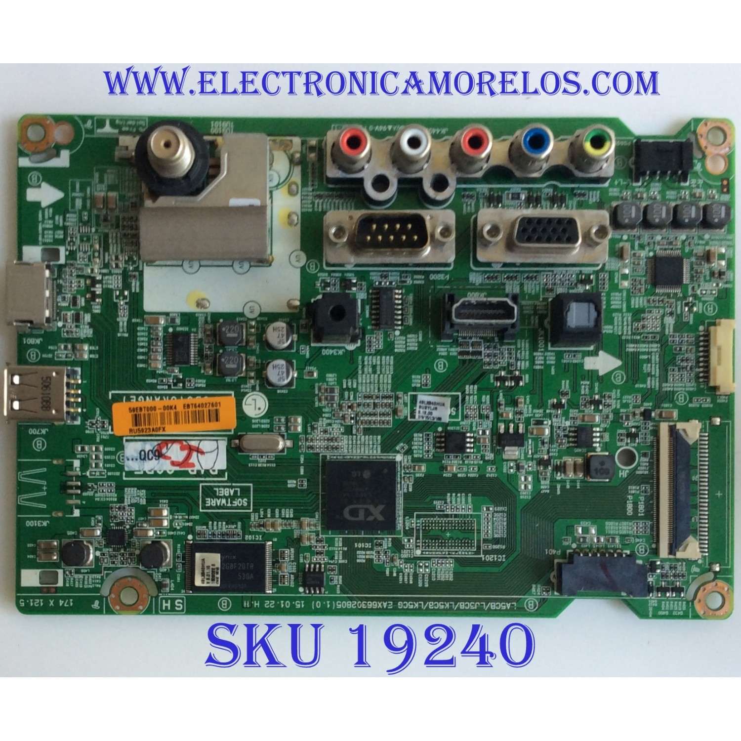 MAIN / LG / EBT64027601 / EAX66302806(1.0) / EBT64027601 / 67EBT000-01A8 / PANEL LC490EUE(FH)(M3) / MODELOS 49LX340H / 49LX340H-UA BUSYLJR