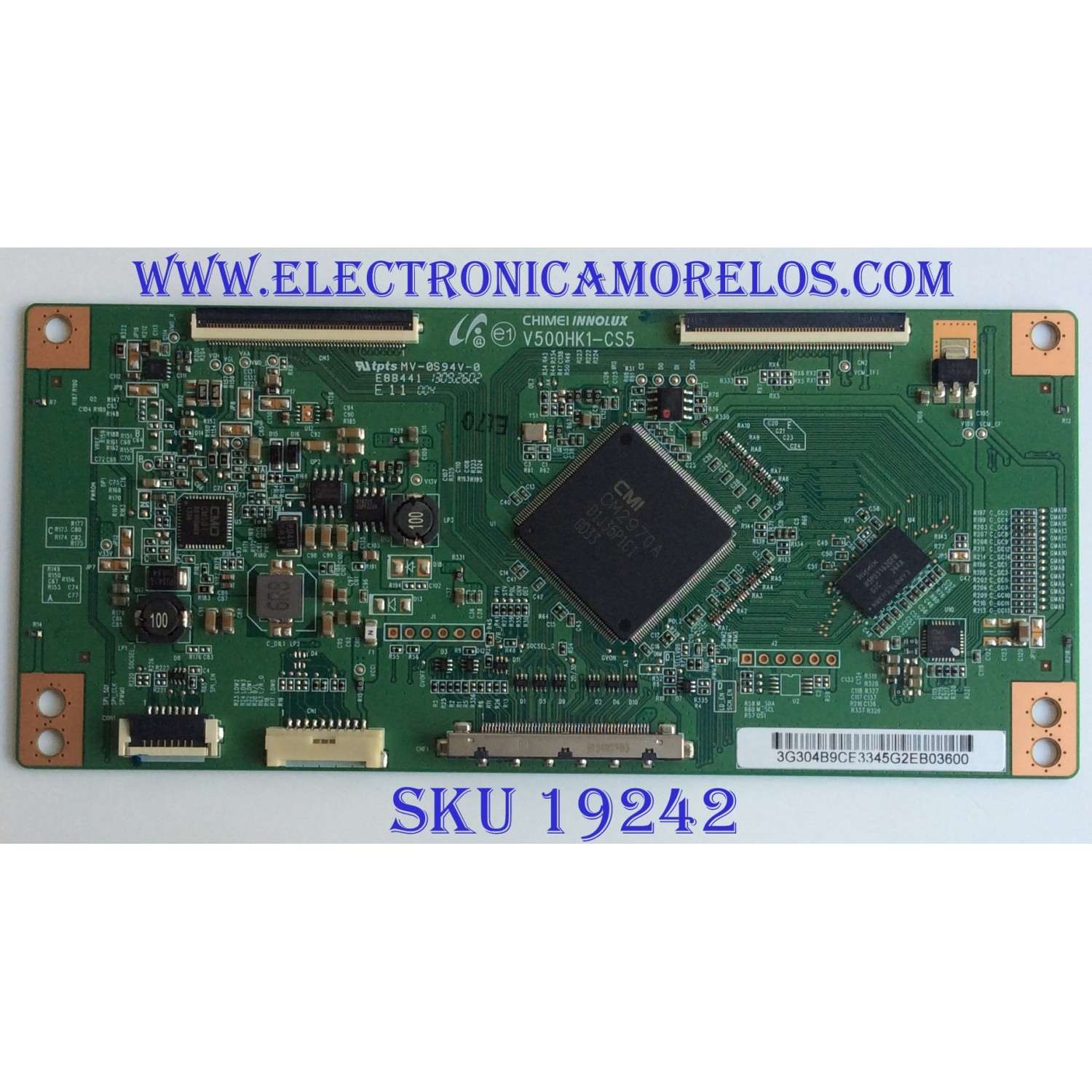 T-CON / SANYO / 3G304B9CE / V500HK1-CS5 / 3G304B9CE3345G2EB03600 / E88441 / PANEL V500HK1-LS6 REV.E4 / MODELO FVF5044