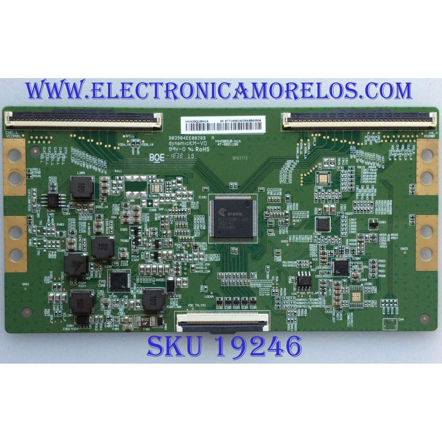T-CON / HISENSE HV430QUBN1A / 44-9771406O / HV430QUB-N1A / 47-6021196 / B03904EE0028B / PANEL JHD425S1U71\S0\FM\ROH / MODELO 43RGE
