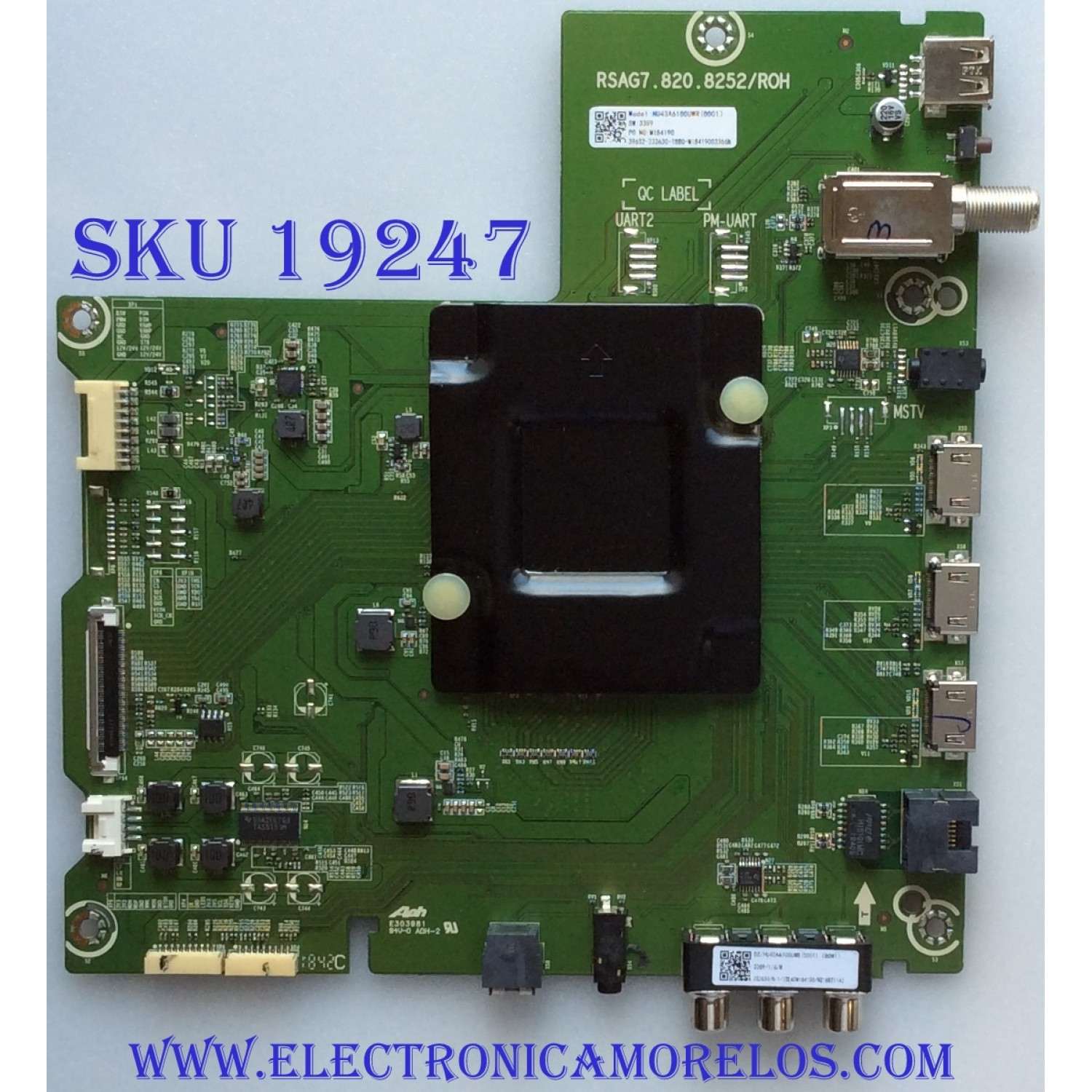 MAIN / HISENSE / 232630 / RSAG7.820.8252/ROH / HU43A6100UWR(0001) / 39632-232630 / E303981 / PANEL JHD425S1U71\S0\FM\ROH / MODELO 43R6E