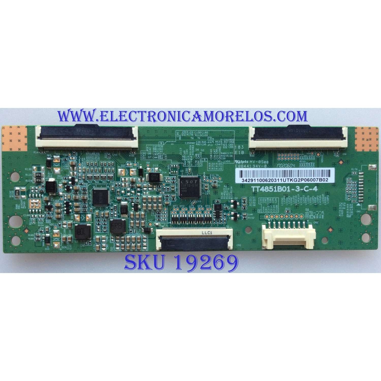 T-CON PARA TV SAMSUNG / NUMERO DE PARTE BN96-39675B / 34291100620311 / TT4851B01-3-C-4 / 34.29110.062 / 34291100620311U / PANEL CY-JM049BGHV2H / DISPLAY ST4851B01-3 VER.2.1  / MODELOS UN49J5000 UN49J5000AFXZA  UN49M5300 UN49M5300AFXZA CA02