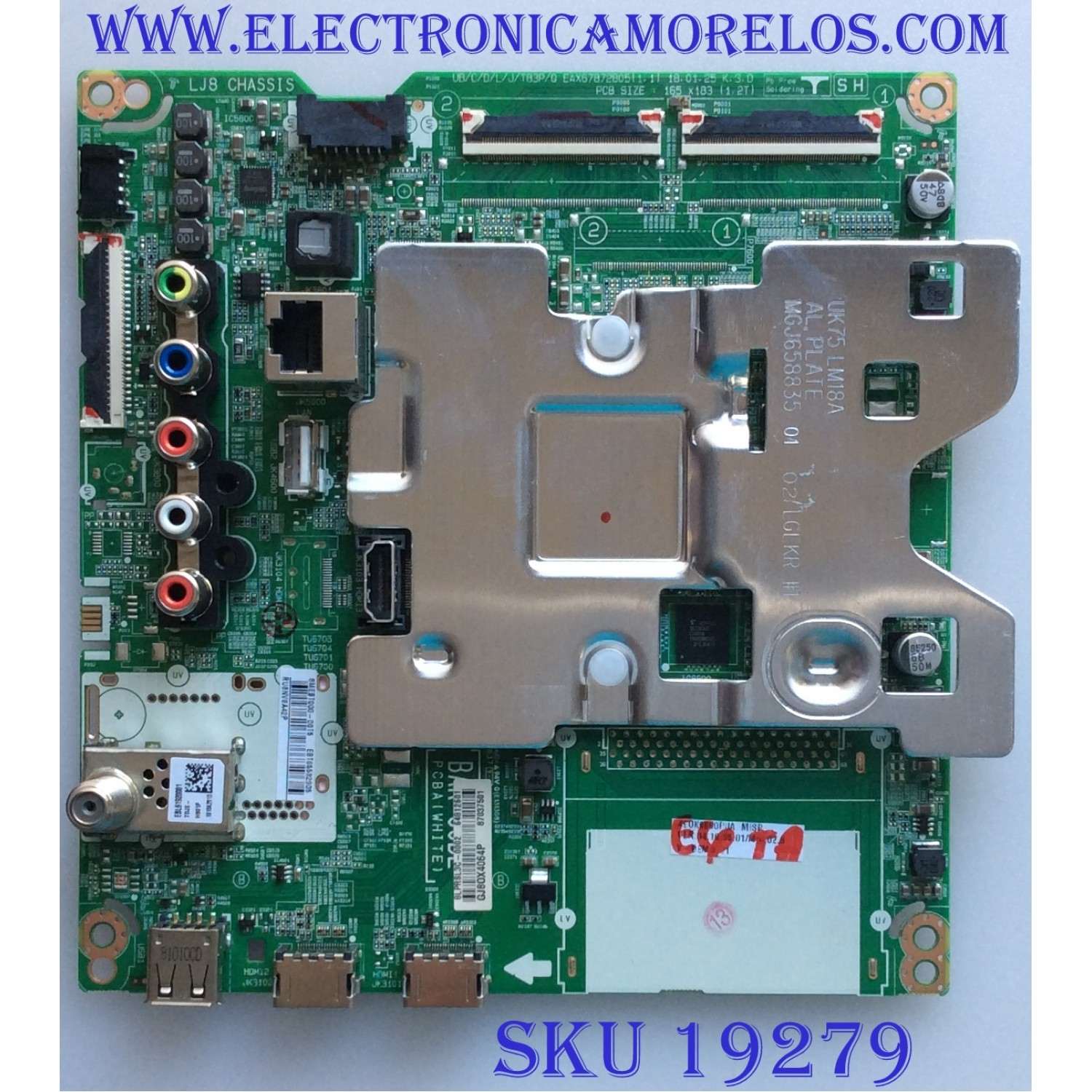 MAIN / LG / EBT65532905 / EAX67872805(1.1) / EBT65532905 / 64812601 / 8MEBT000-00BP / PANEL NC490DGG / MODELOS 49UK6090PUA AAGS1 / 49UK6090PUA AUSWLOR