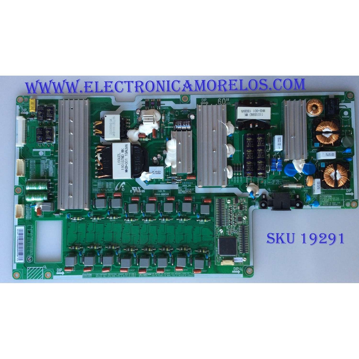 FUENTE DE PODER / SAMSUNG / BN44-00656B / BN4400656B / L60U2L_DHS / PANEL'S CYKF600DL52H / CY-KF600DSLV2H MODELOS UN60F8000BFXZA / UN60F8000BFZA TH02