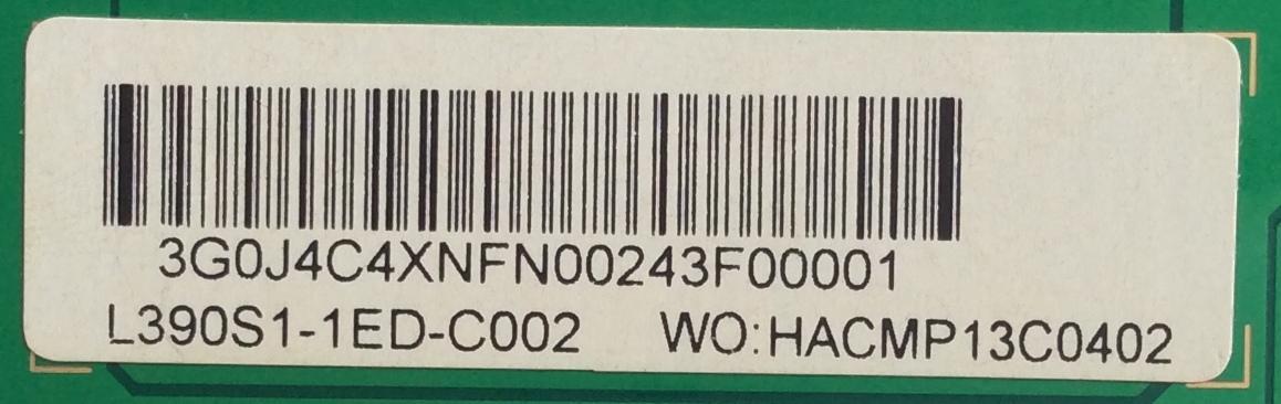 LED DRIVER / SEIKI / C390S01E01A / C390S01E01A, L390S1-1ED-C002 / 3G0J4C4XNFN00243F00001 / PANEL L390S1-1ED-C002 / MODELO SE39UY04 - Imagen 2