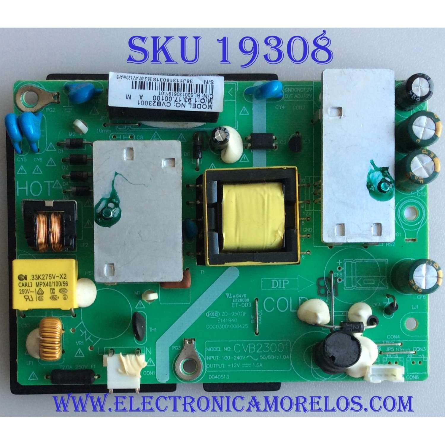 FUENTE DE PODER / ELEMENT / CVB23001 CVB23001 / CQC03001006425 / 36J113160318 / PANEL LTA230AN01 / MODELO ELEFW231