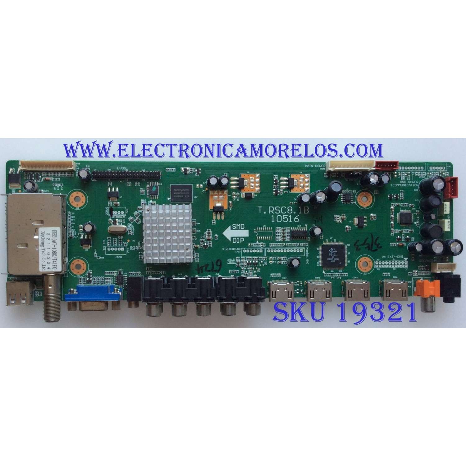 MAIN / RCA / 10111030375 / T.RSC8.1B 10516 / 46RE01TC81XLNA0-B1 / 20110114174248 12V / PANEL'S T460HW03 / LTA460HM02 / MODELO 46LA45RQ