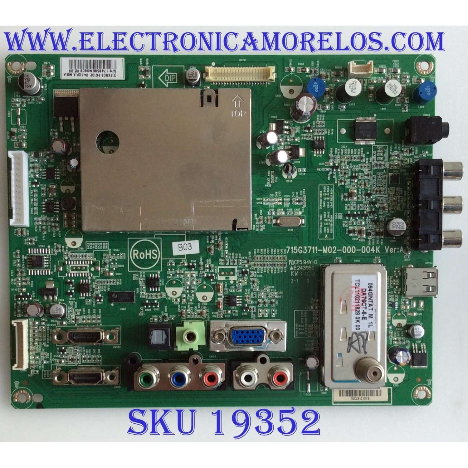 MAIN / VIZIO / CBPFTXBCB2K102 / 715G3711-M02-000-004K / TXBCB2K10204 / PANEL LC260EXN-SCB1 / MODELO E260VA