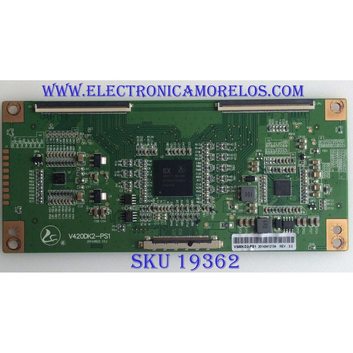 T-CON / RCA / V500DK2-PS1 / V500DK2-PS1, V500KD2-PS1 / 20143412134 / PANEL'S V500DK2-QS1-12V / V500DK2-PS1-12V / MODELOS LED50B45RQ / PLDED5068A-D