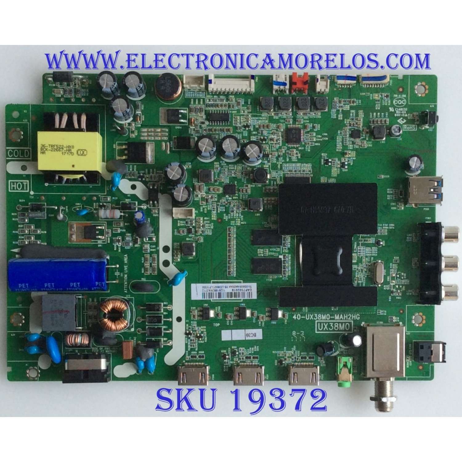 MAIN / FUENTE / (COMBO) / INSIGNIA / DAF7502019 / 40-UX38M0-MAH2HG / T8-UX38026-MA200AA / V8-UX38001-LF1V208 PANEL LVW320CSDX E20 V1 / DISPLAY ST3151A05-8 / MODELO NS-32DR310NA17