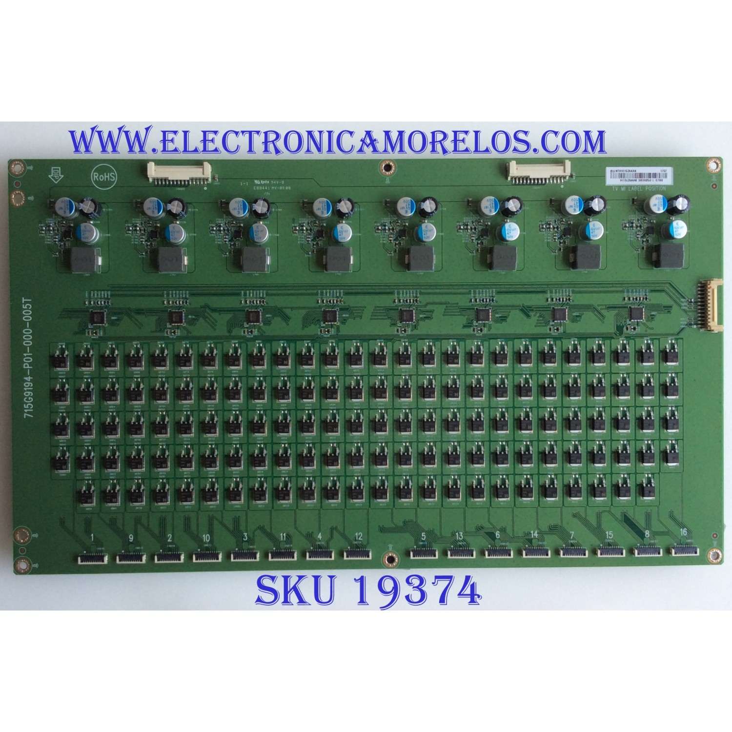 LED DRIVER  / VIZIO / LNTVHI15ZAAAK / (X)LNTVHI15ZAAAK / 715G9194-P01-000-005T / MODELO P65-E1 LTMAWKMU