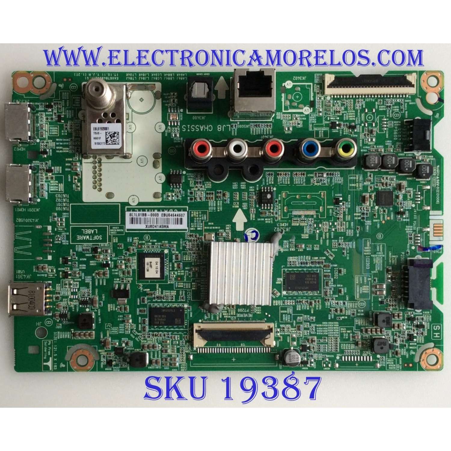MAIN / LG /  EBU64644607 / EAX67848002(1.0) / 8J1L013L-0003 / PANEL NC430DUE / MODELO 43LK5700PUA BUSFLJM
