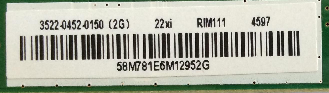MAIN / HP PAVILION / 3522-0452-0150 / 0171-2281-4572 / 58M781E6M12952G / MODELO RB5LM215WF3 - Imagen 2