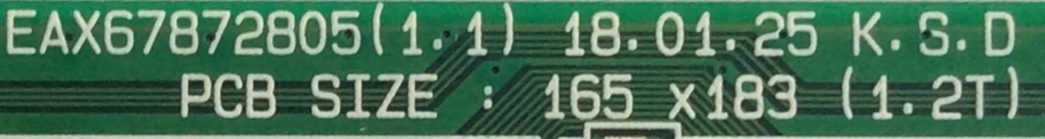 MAIN / LG / EBT65211002 / EAX67872805(1.1), EBT65211002, 8LEBT000-01AU / 64762101 / 86804901 / PANEL NC650DGG-AAGX1 / MODELO 65UK6200PUA AUSWLOR - Imagen 3