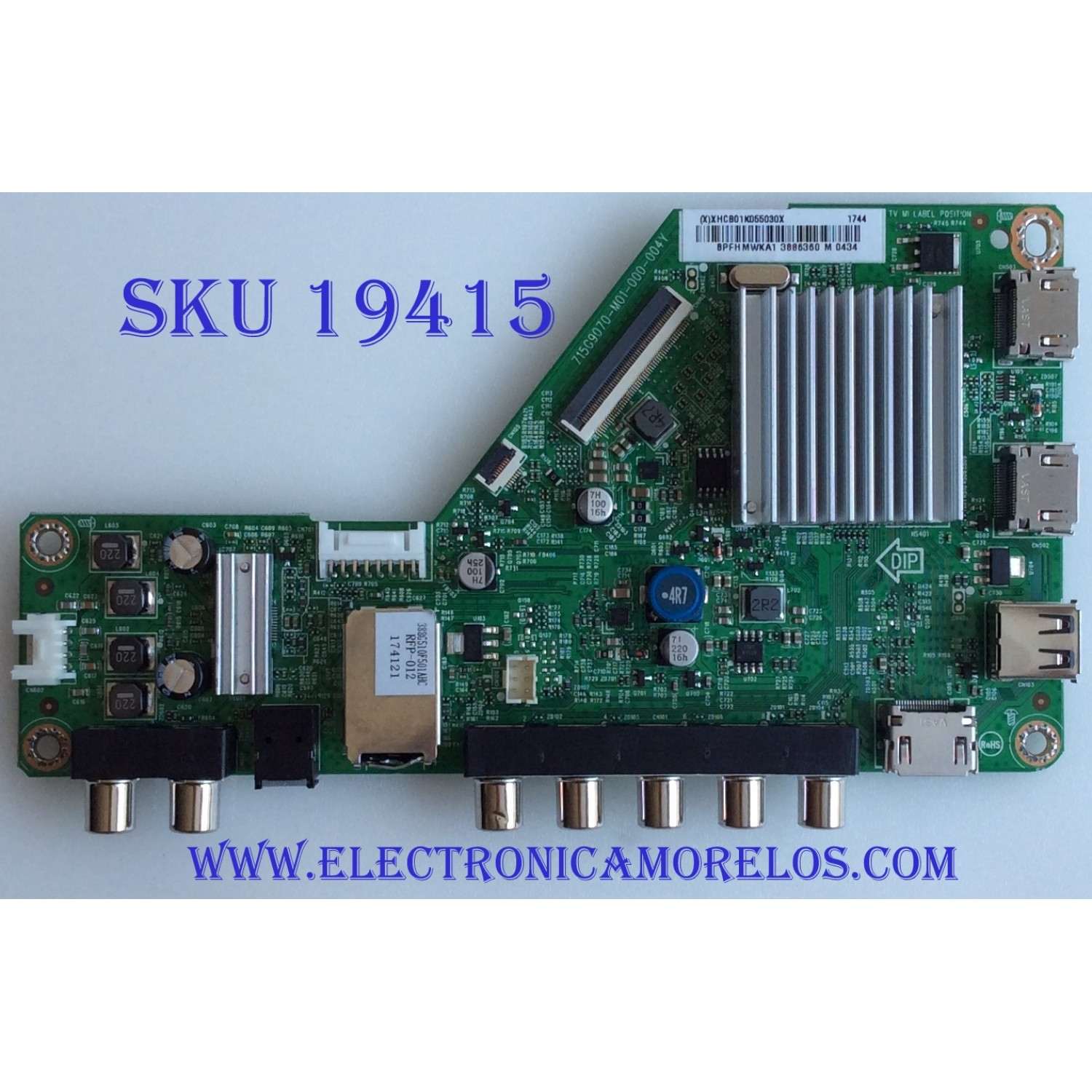 MAIN / VIZIO / 756TXHCB01K055 / 715G9070-M01-000-004Y / (X)XHCB01K055030X / BPFHMWKA1 / PANEL TPT550F2-PU2L01.Q / MODELO D55UN-E1 LTMDVPKT / D55UN-E1