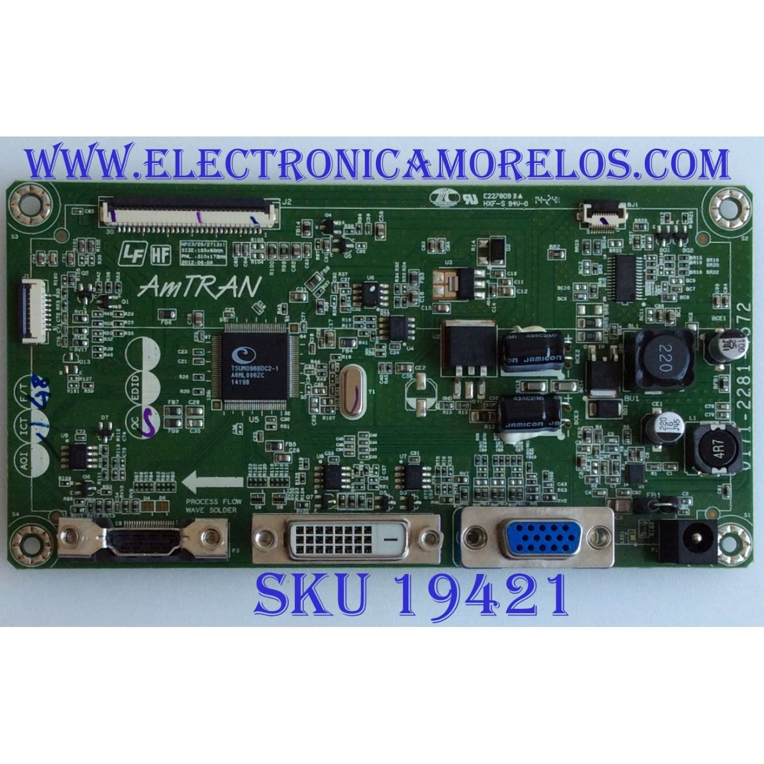 MAIN / HP PAVILION / 3522-0452-0150 / 0171-2281-4572 / 58M781E6M12952G / MODELO RB5LM215WF3