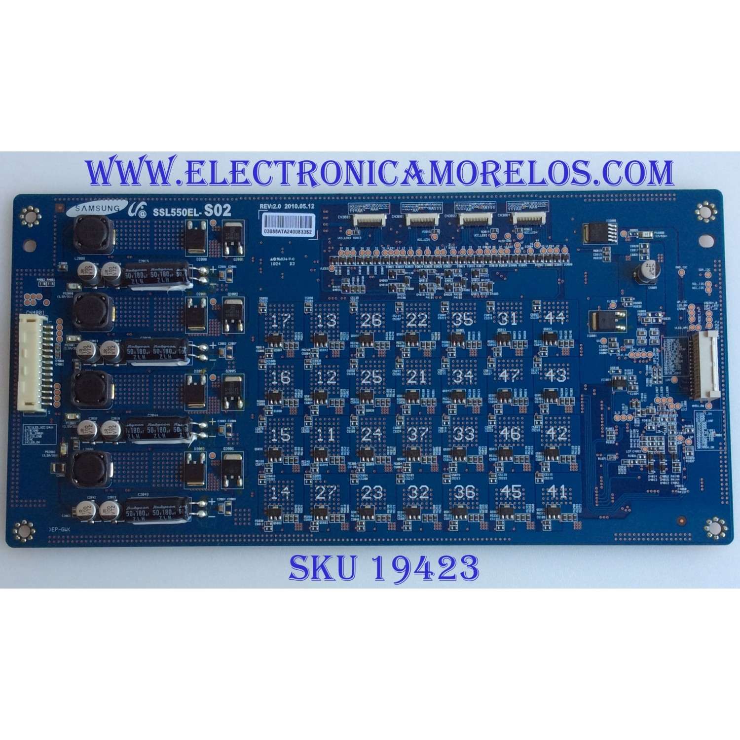LED DRIVER / SONY / LJ97-03088A / SSL550EL-S02 / 03088ATA2400833S2 / PANEL LTW550HQ01 / MODELO KDL-55NX810