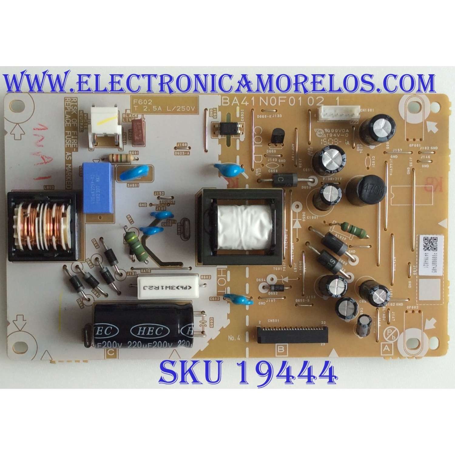 FUENTE DE PODER / PHILIPS / A41NA021 / BA41N0F0102 1 / P000007405 / BA41N0F01 02 1